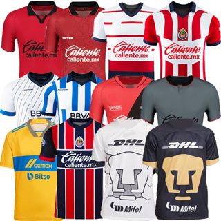 เสื้อกีฬาแขนสั้น ลายทีมชาติฟุตบอล Atlas FC NAUL Tigres Third Chivas Guadalajara Xolos Tijuana Cruz Azul EARTHDAY 22 23 Club 2023 2024 ชุดเยือน