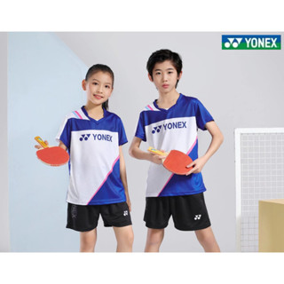 Yonex เสื้อผ้าแบดมินตัน ระบายอากาศ แห้งเร็ว สบาย ซับเหงื่อ สําหรับผู้ชายและผู้หญิง กีฬา วิ่ง เทรนนิ่ง สบาย ซับเหงื่อ เกมบาสเก็ตบอล ชุดกีฬา