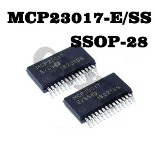 2 ชิ้น MCP23017-E/SS MCP23017 SSOP-28 ชิ้นส่วนอิเล็กทรอนิกส์ 100%