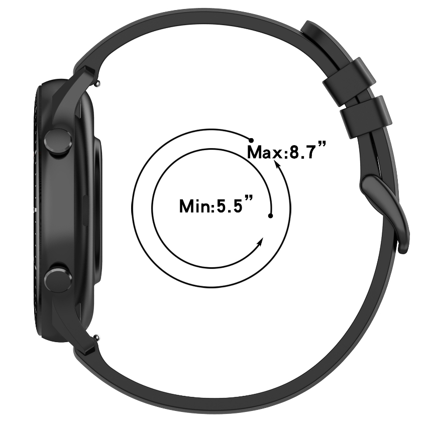 สายนาฬิกาข้อมือซิลิโคน แบบนิ่ม 22 มม. สําหรับ Realme Watch 2 2 Pro Xiaomi Huami Amazfit Pace Wristban