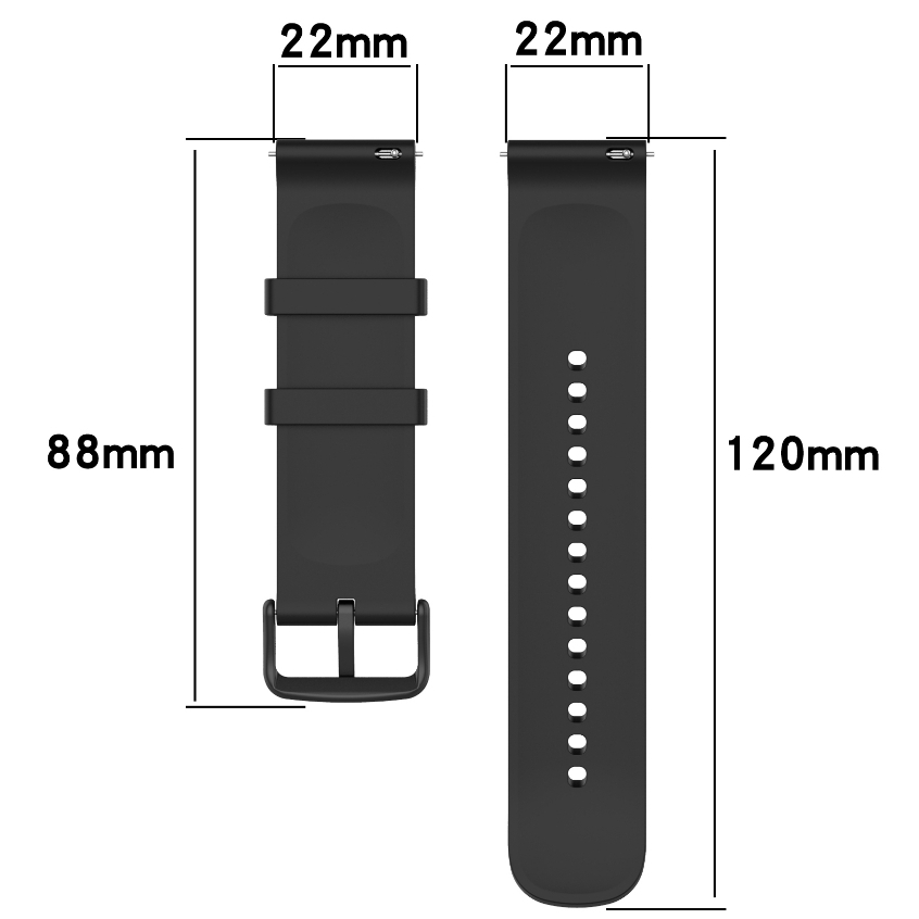 สายนาฬิกาข้อมือซิลิโคน แบบนิ่ม 22 มม. สําหรับ Realme Watch 2 2 Pro Xiaomi Huami Amazfit Pace Wristban