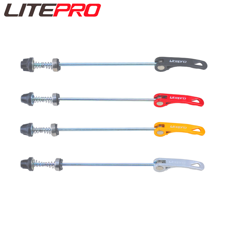 Litepro อลูมิเนียม Quick Release Lever MTB จักรยาน Wheelset Quick Release Rod 74/130 มม.100/135 มม.สําหรับแผนที่จักรยานพับล้อ