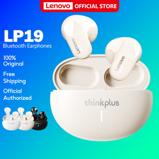 Lenovo LP19 หูฟังบลูทูธไร้สาย 5.1 กึ่งอินเอียร์ Hifi สเตอริโอ กันน้ํา ควบคุมสัมผัสอัจฉริยะ พร้อมไมโครโฟน