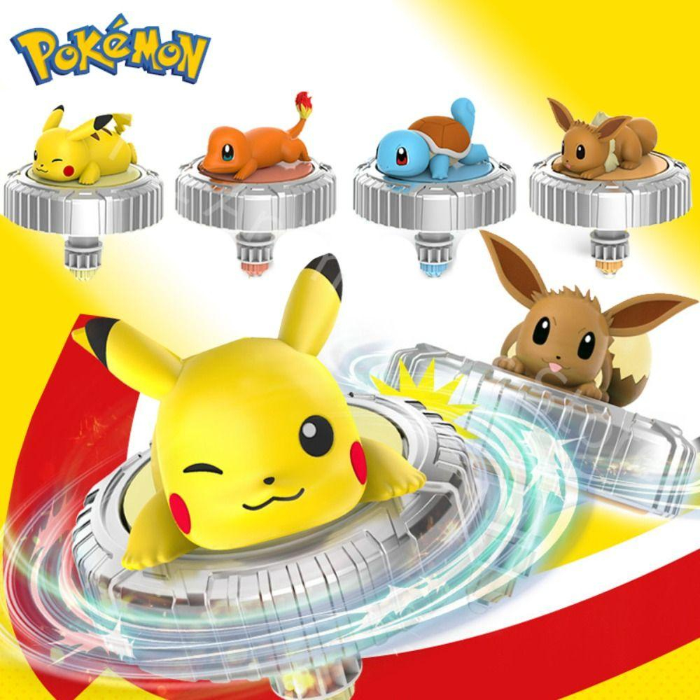 Pokemon Top Poké Ball Launcher Pikachu Charmander Eevee SquirtleTopของเล่นเด็กของเล่นเด็กของขวัญ
