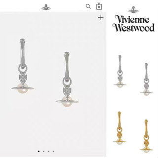 Vivienne Westwood ต่างหู สามมิติ ประดับไข่มุก ราชินี ดาวเสาร์ ราชินี แม่ ดาวเสาร์ คลาสสิก ต่างหู layla ต่างหูหญิง