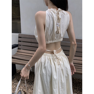 วันหยุด แสดง ผอม backless strappy แต่งตัว