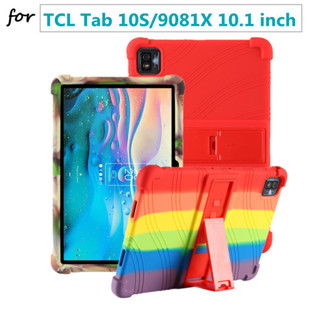 Kids Skin Soft Silicon Case for TCL TAB 10s 9080G（2021) Tablet Cover for TCL 10 9081X 10.1inch With Bracket Anti-Shock Protective Shell