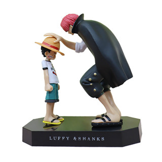 โมเดลฟิกเกอร์ PVC อนิเมะ One Piece Monkey D Luffy 17.5 ซม. 2 ชิ้น ต่อชุด