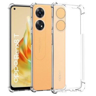 ถุงลมนิรภัยกันกระแทกใส TPU ซิลิโคนอ่อนสำหรับ OPPO Reno 10 Pro 8T 4G 8Z 8 5G 9 Pro+ 7Z 7 6Z 6 5F 5Z 5 Lite 4 4Z 3 Pro 2Z 2F 2 Z 10X Zoom