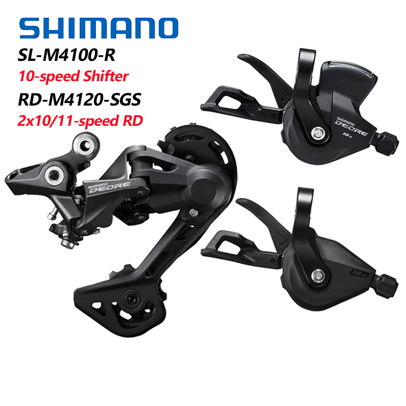 Shimano Deore SL-M4100 คันเกียร์ 10 สปีด สําหรับจักรยานเสือภูเขา MTB RD-M4120 Derailleur M4100 M4120