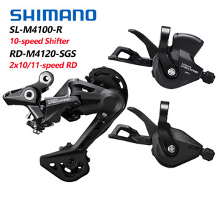 Shimano Deore SL-M4100 คันเกียร์ 10 สปีด สําหรับจักรยานเสือภูเขา MTB RD-M4120 Derailleur M4100 M4120