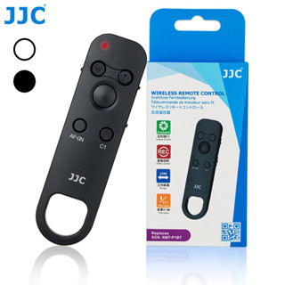 JJC BTR-S1 ขาวดำ รีโมทคอนโทรลไร้สายบลูทูธชัตเตอร์กล้องเปลี่ยน RMT-P1BT สำหรับ Sony ZV-1 II ZV-1F ZV-E1 ZV-E10 a7C a7R V a7 IV a7S III a9 II a1 RX100 VII a6700 a6600 a6400 a6100 FX30 FX3 A7R5 A7R4 A7M4 A7S3 A7M3 A7R3 A7R4A A7R3A RX100M7 RX0 II