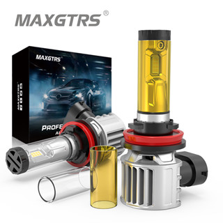 Maxgtrs ไฟตัดหมอก Led H7 H4 H11 9005 HB3 9006 HB4 H8 9012 17000Lm 6000K 80W DC12V สําหรับรถยนต์ 2 ชิ้น