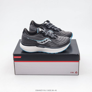 Saucony TRIUMPH 19 รองเท้ากีฬา รองเท้าวิ่งลําลอง ดูดซับแรงกระแทก สําหรับผู้ชาย และผู้หญิง