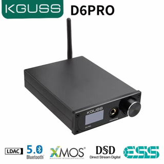 Kguss เครื่องขยายเสียงถอดรหัสหูฟังบลูทูธ D6pro CSR8675 DSD512 ES9038