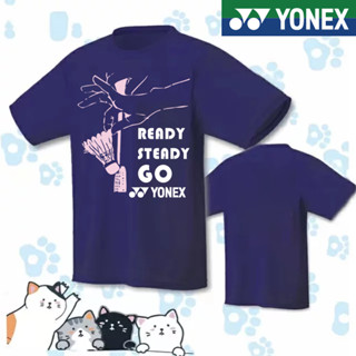 Yonex 2023 ใหม่ล่าสุด เสื้อแบดมินตัน ผู้ชายและผู้หญิง แขนสั้น เสื้อยืด ไพ่นกกระจอกจีน วัฒนธรรม เสื้อกลุ่ม ซื้อทีม ชุดทีม สามารถเลือกวัฒนธรรมได้ เสื้อยืดทัวร์นาเมนต์