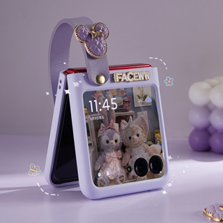 เคสโทรศัพท์มือถือแบบแข็ง กันกระแทก พร้อมสายคล้องมือ หมุนได้ DIY สําหรับ Motorola Razr 40 Ultra Razr 2023 Razr 40 Ultra