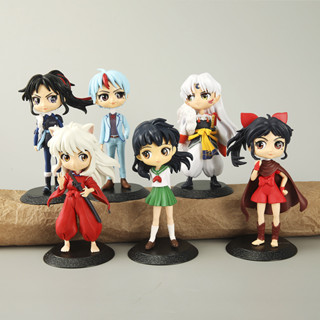 โมเดลฟิกเกอร์ PVC อนิเมะ Hanyo-Yashahime Inuyasha Sesshoumaru Moroha Setsuna Higurashi Towa HigurashiKagome Q Version ของเล่นสําหรับเด็ก 1 ชิ้น