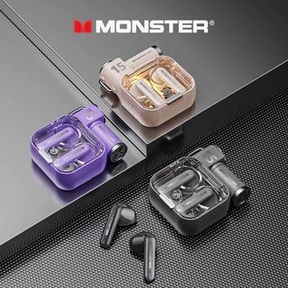 Monster XKT15 หูฟังบลูทูธคุณภาพเสียงไฮไฟการออกแบบนวัตกรรมอายุการใช้งานแบตเตอรี่ยาวนานพร้อมไมโครโฟนบลูทูธ 5.3