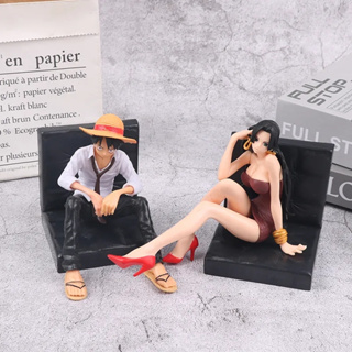 โมเดลฟิกเกอร์ PVC รูปการ์ตูนอนิเมะ One Piece Monkey D Luffy Boa Hancock ขนาด 12 ซม. เหมาะกับของขวัญ ของเล่นสะสม สําหรับเด็กผู้หญิง