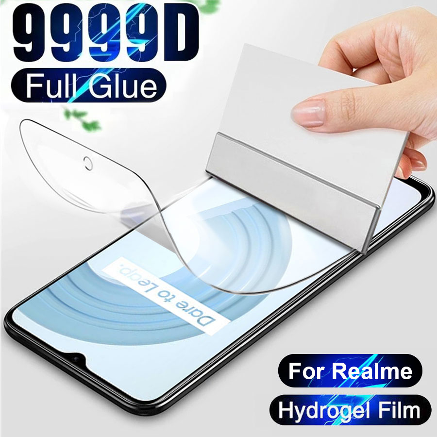 ฟิล์มไฮโดรเจล กันรอยหน้าจอ 999D สําหรับ Realme Note 60 60X 50 14 14X 13 12 11 10 Pro Plus 10 9 9i 8 