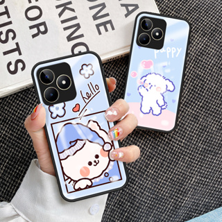 เคสโทรศัพท์มือถือกระจกนิรภัย TPU แบบนิ่ม กันกระแทก สําหรับ Realme C53 C53 เคส