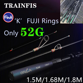 【TRAINFIS】 คันเบ็ดตกปลา UL คาร์บอนไฟเบอร์ 1.5 ม.1.68 ม. 1.8ม. 2-6LB 【TRAINFIS】 คันเบ็ดตกปลา UL คาร์บอนไฟเบอร์ 1.5 ม.1.68 ม. 1.8ม. 2-6LB คาร์บอนไฟเบอร์น้ำหนักเบาพิเศษคันเบ็ดสปินนิ่ง คันเบ็ดจิ๊กกิ้งคาร์บอนไฟเบอร์แข็งแรงมากๆละเอียดอ่อนเต็มไปด้วยความยืดหย