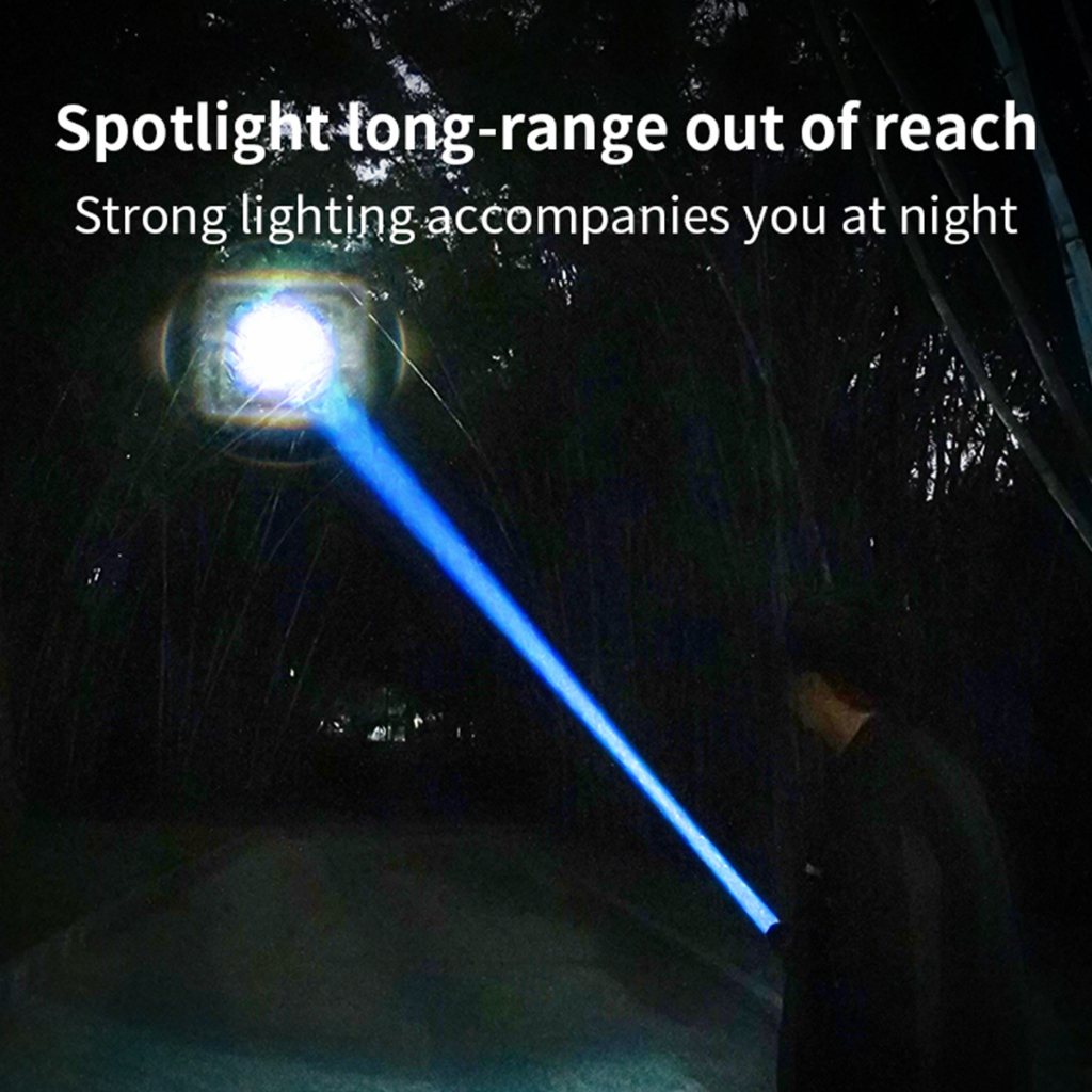 Smilingshark SD7012 ไฟฉาย LED M80 10000lumens สว่างมาก ซูมได้ 3 โหมด Type-C กันน้ํา ชาร์จซ้ําได้ สําหรับตั้งแคมป์ เดินป่า — صورة 2