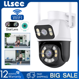 LLSEE, ICSEE, กล้องวงจรปิดไร้สายกลางแจ้ง 4K 8MP 5X Zoom IP Security Camera กันน้ำสองทางโทรปลุกมือถือติดตาม