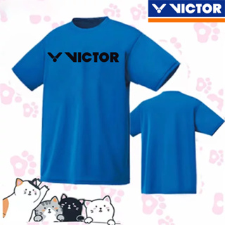 Victor 2023 ใหม่ เสื้อยืดลําลอง แขนสั้น ระบายอากาศ แห้งเร็ว สไตล์เกาหลี เหมาะกับการเล่นกีฬา แบดมินตัน ทัวร์นาเมนต์ สําหรับผู้ชาย ผู้หญิง