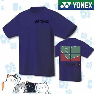 Yonex 2023 เสื้อผ้าแบดมินตัน yy แห้งเร็ว เหมาะกับฤดูร้อน สําหรับผู้ชาย และผู้หญิง ใส่เทรนนิ่ง เทนนิส