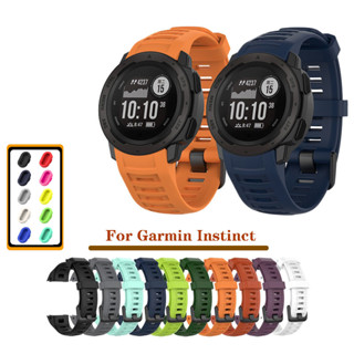 สายนาฬิกาข้อมือซิลิโคน ป้องกันฝุ่น สําหรับ Garmin Instinct 2 Instinct Tactical Instinct Tide Instinct Esports