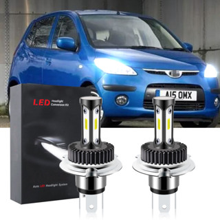 หลอดไฟหน้ารถยนต์ LED T12 6000K สีขาว แบบเปลี่ยน สําหรับ HYUNDAI I10 2008 2009 2010 (1 คู่)