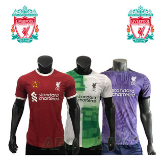 เสื้อกีฬาแขนสั้น ลายทีมชาติฟุตบอล Liverpool FC Player Version 2023 24 ชุดเหย้า คุณภาพสูง สําหรับผู้ชาย