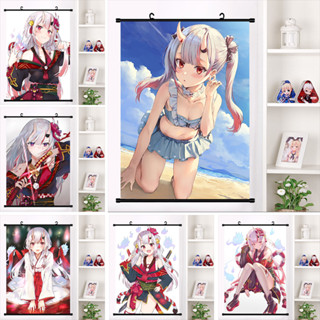 Hololive Virtual YouTuber Nakiri Ayame โปสเตอร์ผ้า 20x30 ซม. สําหรับตกแต่งบ้าน