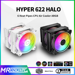 พัดลมระบายความร้อน CPU Hyper 622 HALO ARGB ท่อความร้อน 6 ท่อ สําหรับ Intel LGA1700 LGA1155 AMD AM5 AM4