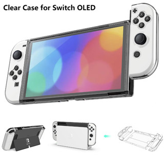 กระเป๋าเคสแข็ง OLED แบบพกพา บางพิเศษ สําหรับ Nintendo Switch OLED (ใส)