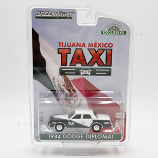 โมเดลรถยนต์จําลอง Greenlight 1:64 Diecast 1984 Dodge Diplomat ของเล่นสําหรับเด็ก