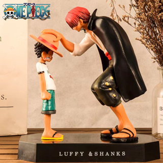 《OnePiece》โมเดลฟิกเกอร์ อนิเมะ Monkey D Luffy Shanks DK สําหรับตกแต่งโต๊ะ