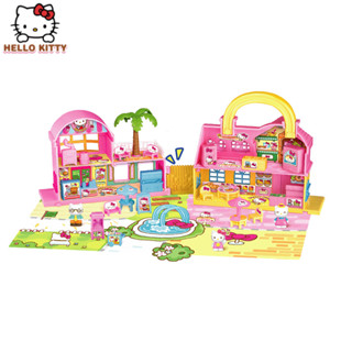 ของเล่นบ้านตุ๊กตา Hello Kitty Gourmet Garden House KT50103 สําหรับเด็ก