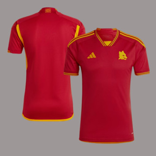 เสื้อเชิ้ต ลายทีมชาติฟุตบอล Roma AS 2023 24 ชุดเหย้า สําหรับผู้ชาย