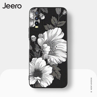 Jeero เคสวีโว่ เคสซิลิโคนนุ่มขอบเหลี่ยมกันกระแทกน่ารักตลก เคสโทรศัพท์ VIVO Y3S Y11 Y12 Y12S Y15 Y15S Y15A Y17 Y20 Y20S Y21 Y21T Y33S พลัส HFE2622