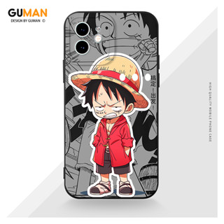 GUMAN เคสไอโฟน เคสซิลิโคนนุ่มกันกระแทกลายการ์ตูนอนิเมะตลก เคสโทรศัพท์ สีดำ Compatible for iPhone 15 14 13 12 11 Pro Max SE 2020 X XR XS 8 7 6 6S Plus xsmax 6splus 7plus 8plus พลัส XYM2323