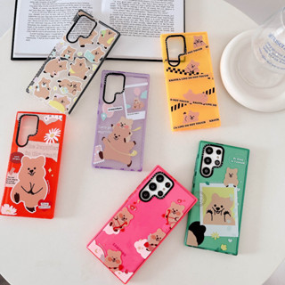 เคสซิลิกาเจล ลายการ์ตูนหมีน้อยน่ารัก สําหรับ เคส Samsung Galaxy note 10 plus note20 note 20 ultra s20 fe s21 fe s22 s23 plus ultra 5G case