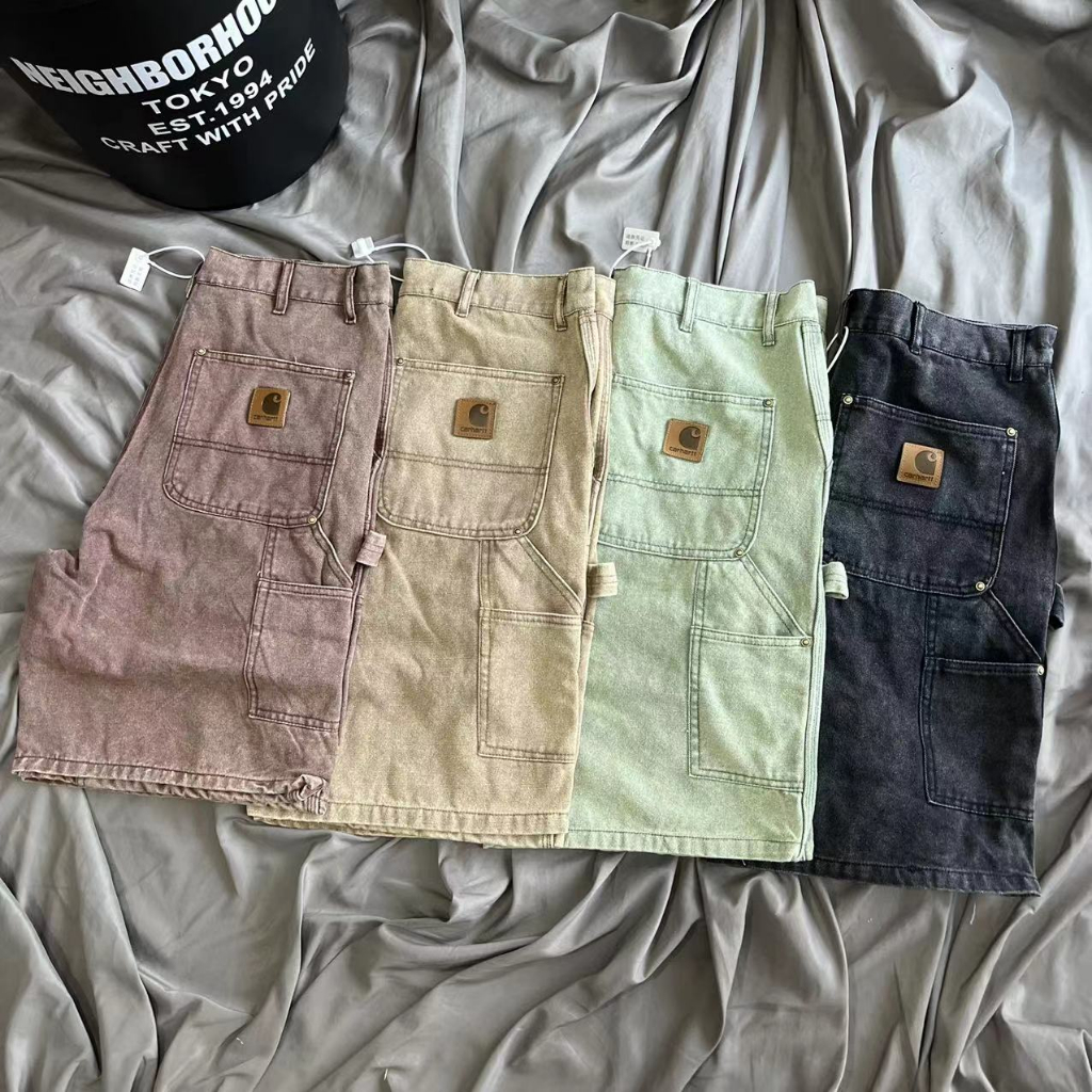Carhartt B80 กางเกงขาสั้นลําลอง ทรงหลวม พลัสไซซ์ สไตล์เรโทร สําหรับคู่รัก