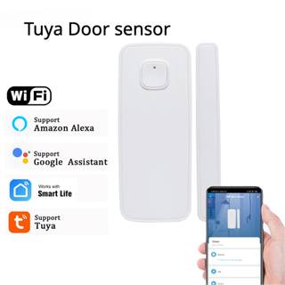 Tuya เซนเซอร์ตรวจจับแม่เหล็ก ติดประตู หน้าต่าง รองรับ Alexa Google Home