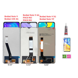 หน้าจอสัมผัส LCD พร้อมกรอบ สําหรับ Redmi Note 9 4G 5G 9T POCO M2 M3 10X 4G