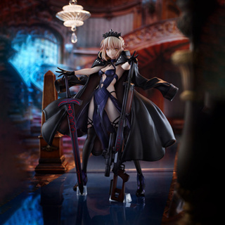 《Fate Staynight》โมเดลฟิกเกอร์แอนิเมชั่น black saber ของขวัญ สําหรับตกแต่งโต๊ะ (กล่องของขวัญ)