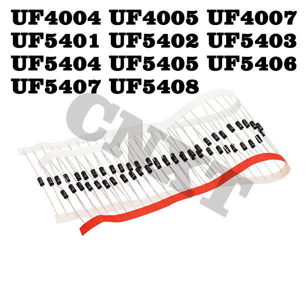 20~100 ชิ้น UF4004 UF4005 UF4007 UF5401 UF5402 UF5403 UF5404 UF5405 UF5406 UF5407 UF5408 ไดโอดกู้คืน