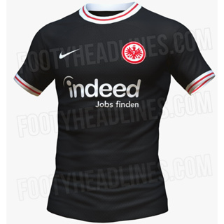 เสื้อเชิ้ต ลายฟุตบอล Eintracht Frankfurt สีดํา สําหรับผู้ชาย 2023-24